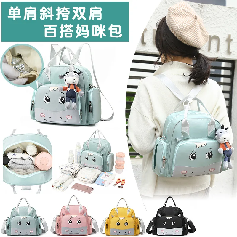 Neue mode cartoon mama handtasche Oxford tuch mehr zurück heraus mutter und baby tasche multi-funktion mama tasche