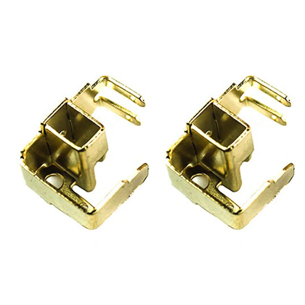 2pcs  Angle Grinder Parts Carbon Brush Holder Set For Bosch GWS6-100 24x15x18mm Gold Power Tools Parts Accessories