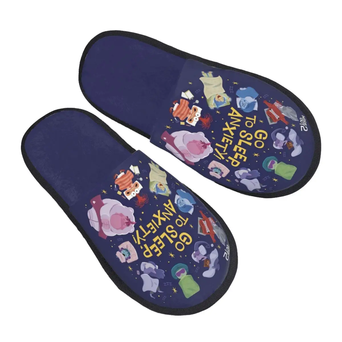 

Custom Inside Out Cozy Scuff With Memory Foam Slippers Women Adventure Cartoons Spa House Shoes