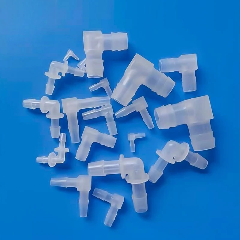WESTCREEK 3.9mm 50PCS L Shape Plastic Elbow Joint Hose Barb Fitting 90 Degree Connector