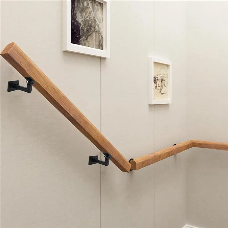 

A25F-4 Pcs Adjustable Handrail Brackets, Stair Railing Brackets , Hand Rail Brackets For Stairs, Wall Mounted Brackets