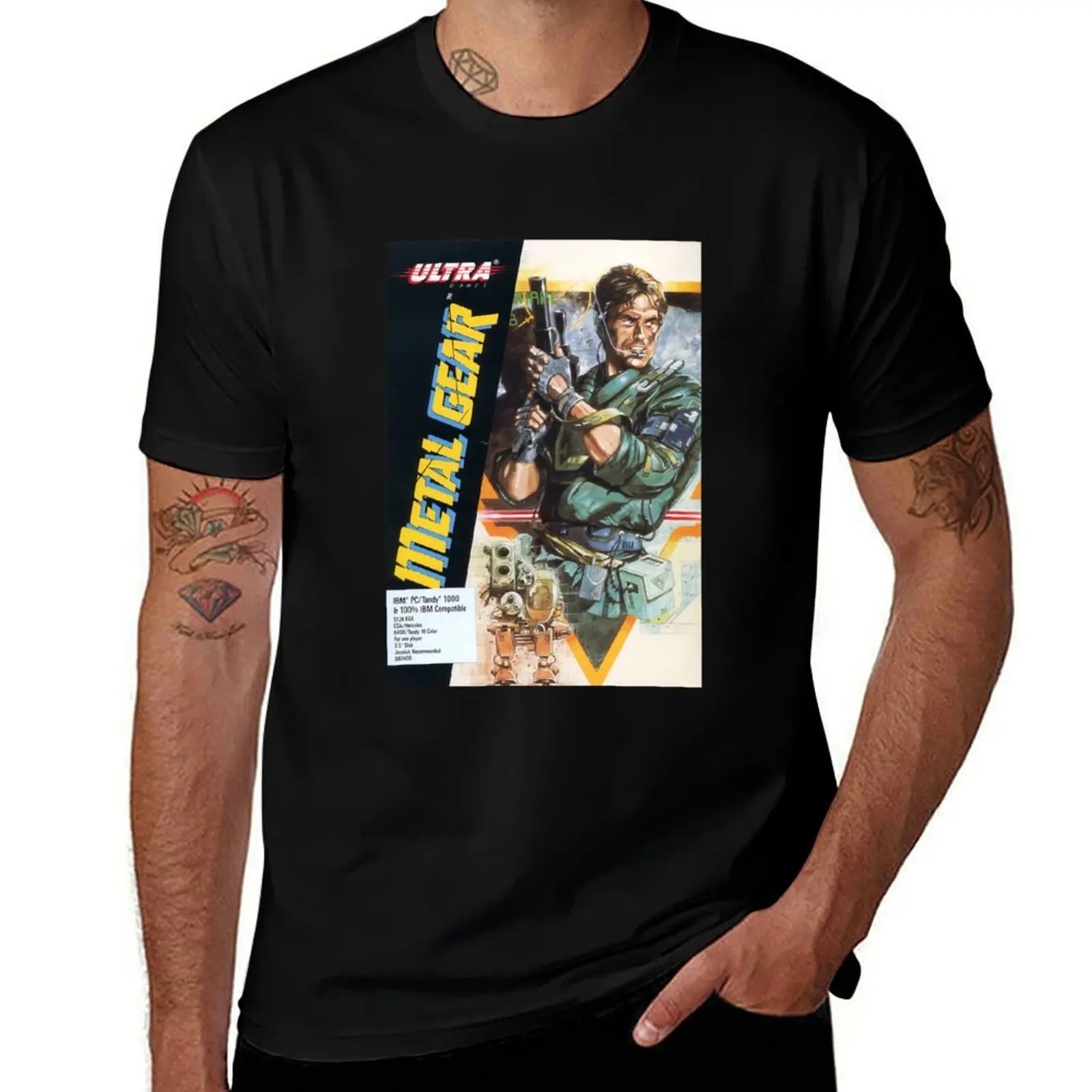 

Metal Gear Design T-Shirt cotton t shirt pack t shirts designer t shirt man casual T-Shirt