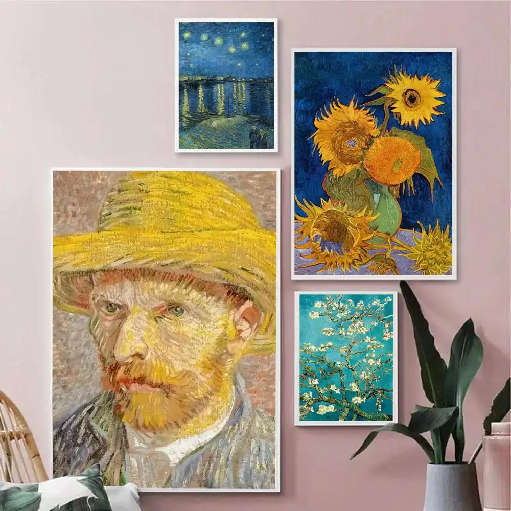 Vincent Van Gogh Writings Poster HD Waterproof Wall Art Self Adhesive Scratch Proof For Home Office Bar