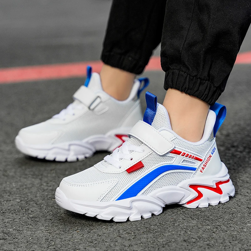

Boys White Campus Sneakers Kids Running Shoes For Primary & Older Children