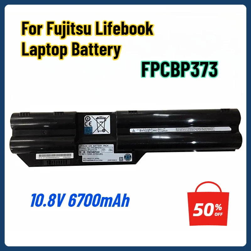 FPCBP373 FMVNBP222 72Wh 6700mAh 10.8V bateria do laptopa Fujitsu Lifebook T732 T734 T902