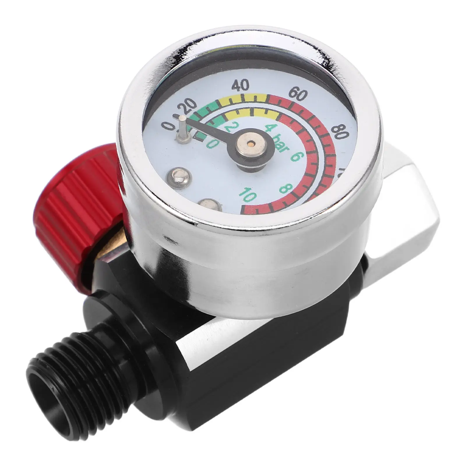 Air Compressor Regulator Valve Pressure Gauge Accurate Adjustment for Paint Spray Pneumatic Tool Air Pressure Control Tire
