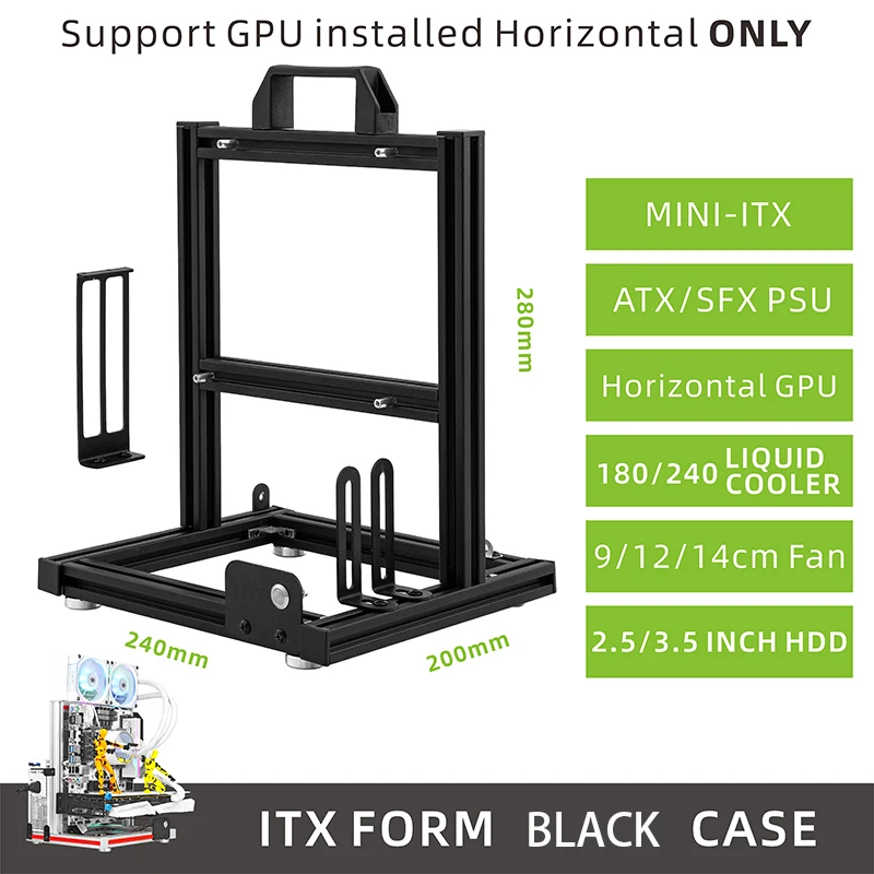 Variant: ITX BlockCase Black