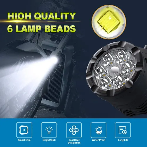 Imagen 2 del producto NLpearl 60W faros Led adicionales para motocicleta foco Universal para Moto con interruptor para BMW R1200GS ADV F800GS F650 K1200S