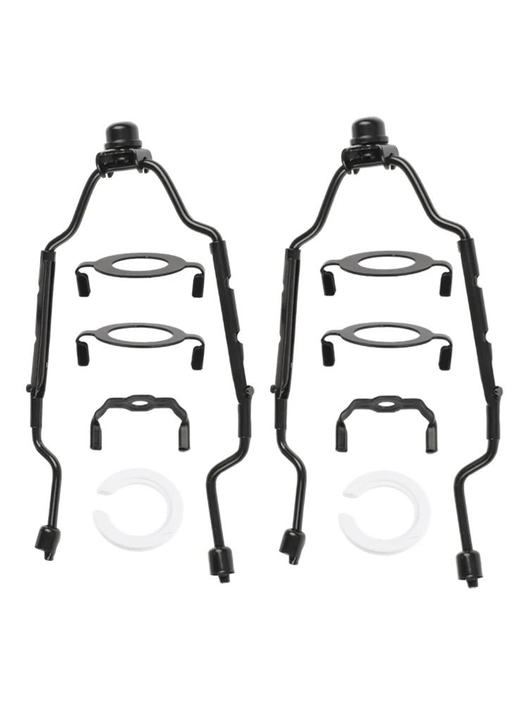 Metal Adjustable Lamp Shade Holder Kits for 2 Sets 7 to 10 Inch Harp Brackets for Home and Restaurant Lighting Fixtures
