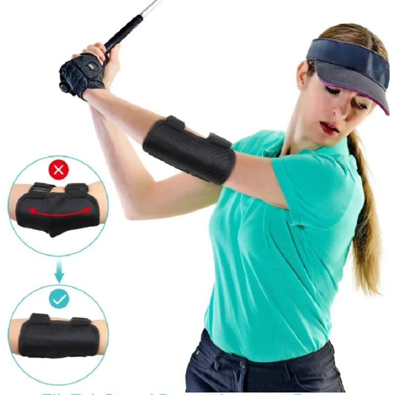 Golf Swing Training Aid Elbow Straight Arm Golf Training Aid Posture Correction Brace of Golf Swing for Beginners Training