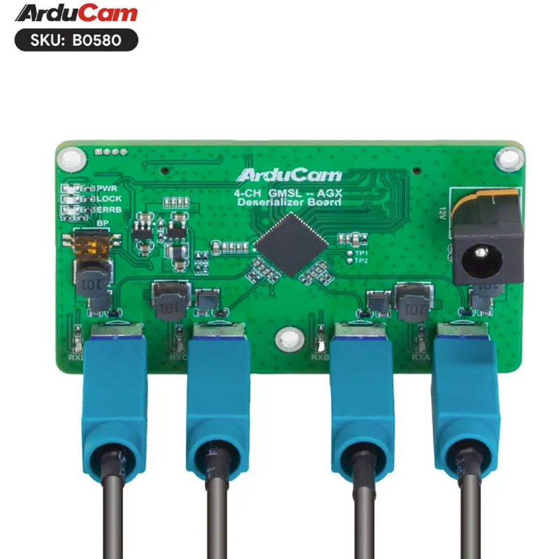 NVIDIA Jetson AGX Orin 8-Cam Kit - 4x Stereo 2.3MP Global Shutter, GMSL2 15m, Onboard ISP for Robotics/Automation