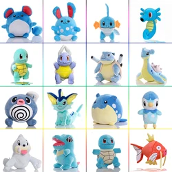 20cm Pokémon Squirtle Marill Pikachu Doll Anime Pokemon Azumaril Blastoise Poliwag Lapras Spheal Plush Toys Collectible Gifts