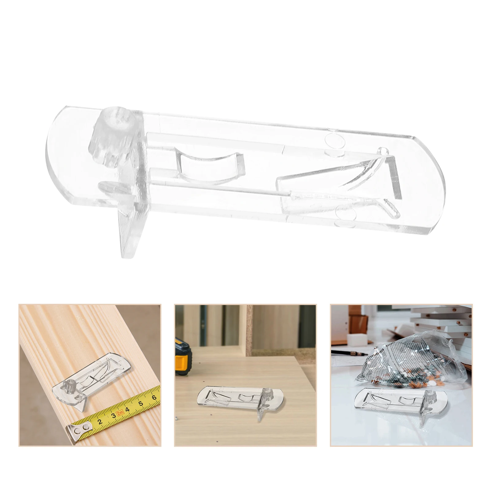 

30pcs Shelf Pegs Layer Board Support Heavy Duty Plastic Storage Shelves Kitchen Cabinet Furniture Long Transparent