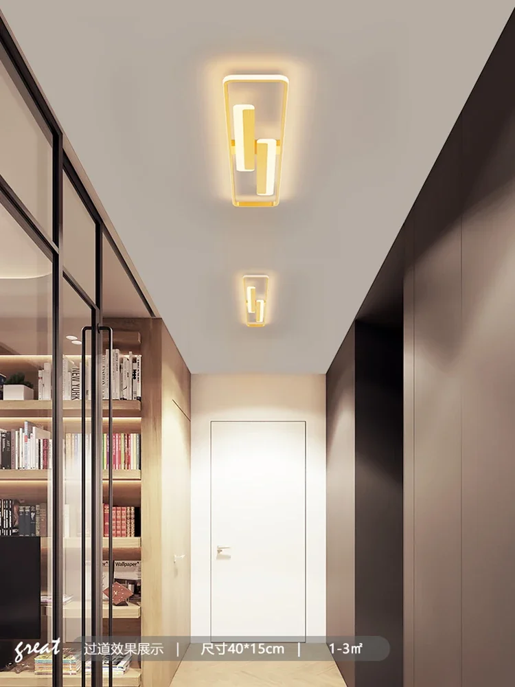Modern Minimalist Long Corridor Ceiling Lamp Simple Household Entrance Porch Balcony Lights Led Cloakroom Light