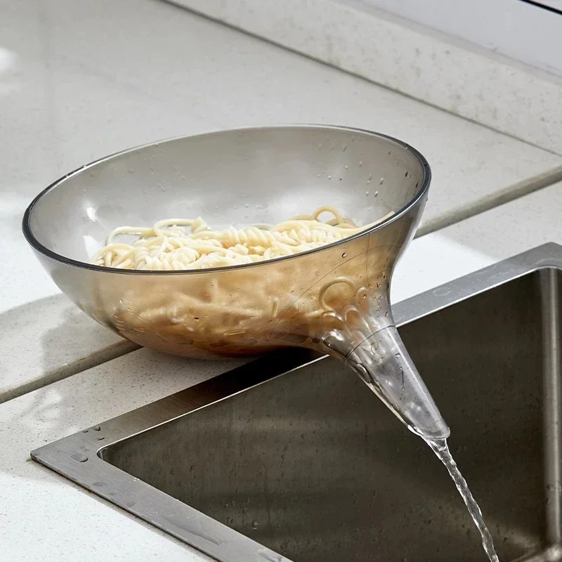 

Kitchen Tools Sink Strainer Drain Plastic Fruit Vegetable Washing Basket Drainer Creative Food Colander Baskets Filter Shelf