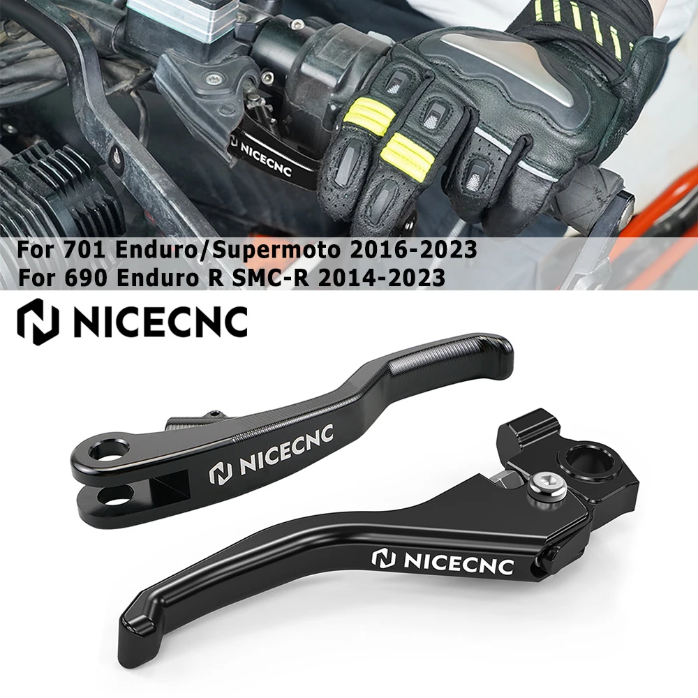 Para KTM 690 Enduro R SMCR 690 SMC R 2014-2023 palanca de embrague de freno corto para Husqvarna 701 Enduro SM 2016-2023 GasGas 700 SM/ES