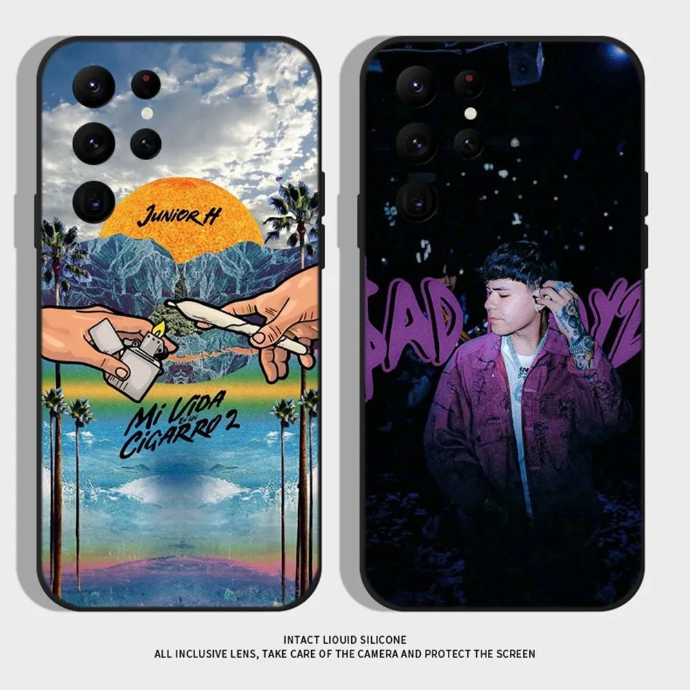 

Rapper Junior H Sad Boyz Phone Case For Samsung S21,S22 Ultra,S20,S30 plus,S22 plus,S23,S30 ultra 5G Silicone Cover