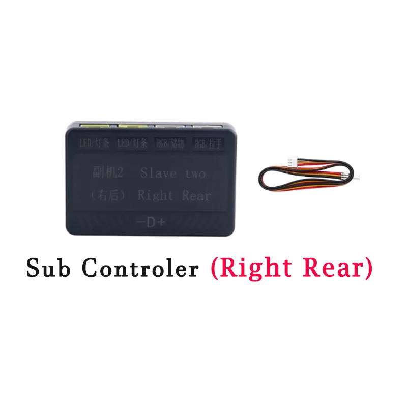 18/22 in 1 Ambient Symphony Light Parts Dual Zone Main/sub Controller Verlengsnoer 35/75/110cm Lichtstrips Volledige kleuren onderdelen