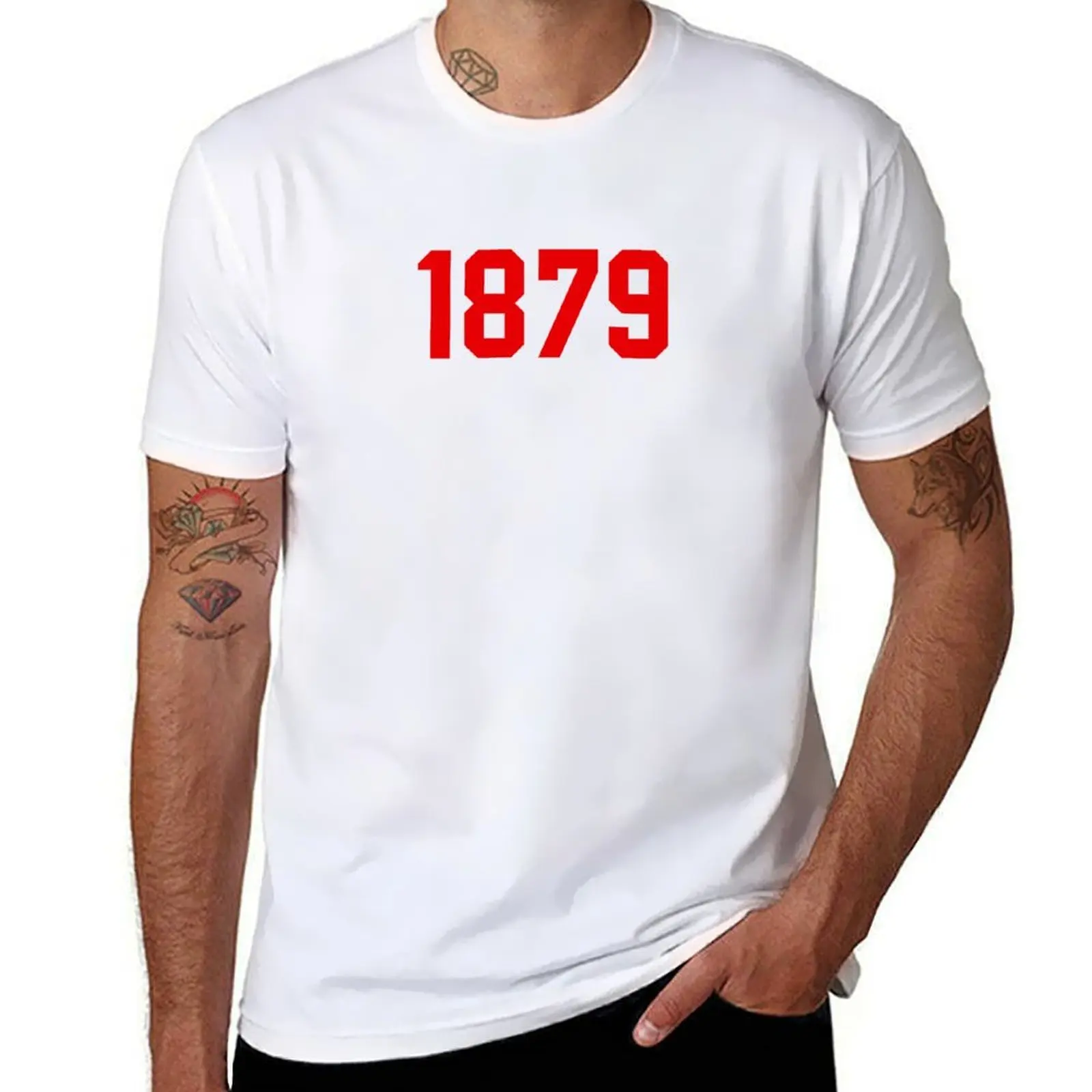 

1879 Fulham Red T-Shirt t shirts for man pack white funny t shirts man T-Shirt