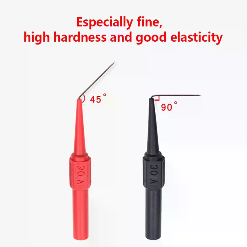 30V Diagnostic Tools Multimeter Test Lead Extention Back Piercing Needle Tip Probes