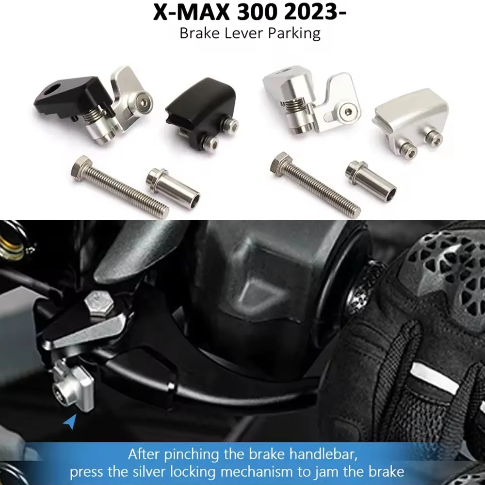 

New For Yamaha X-MAX300 2023 2024Motorcycle Lever Lock Parking Brake Switch Brake to Prevent Falls Accessories XMAX300
