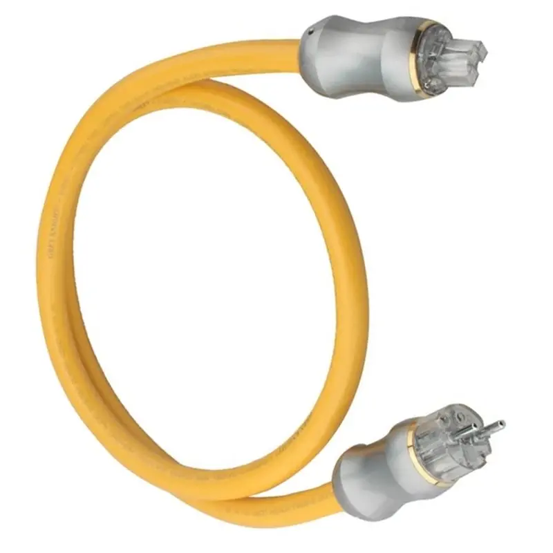 ABJF-1.5M Audiophile Hifi Audio Power Cable -156'C Freezing US & EU Plug For DVD CD Amplifier Power Hi‑Fi System Cord EU