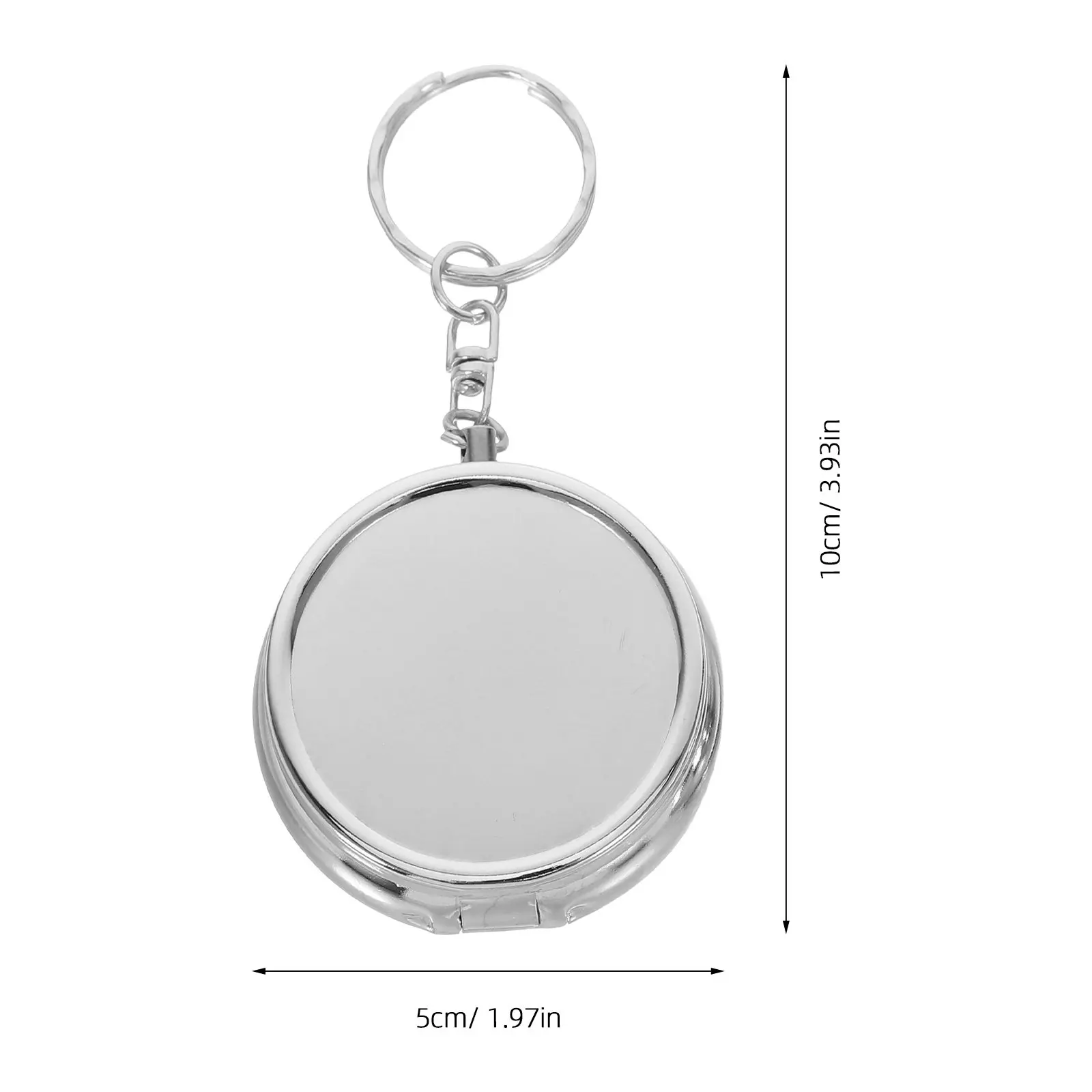 2Pcs Portable Pill Organizer Keychain Mini Compact Medicine Container Emergency Travel Daily Use Storage Case Pill Case Keychain