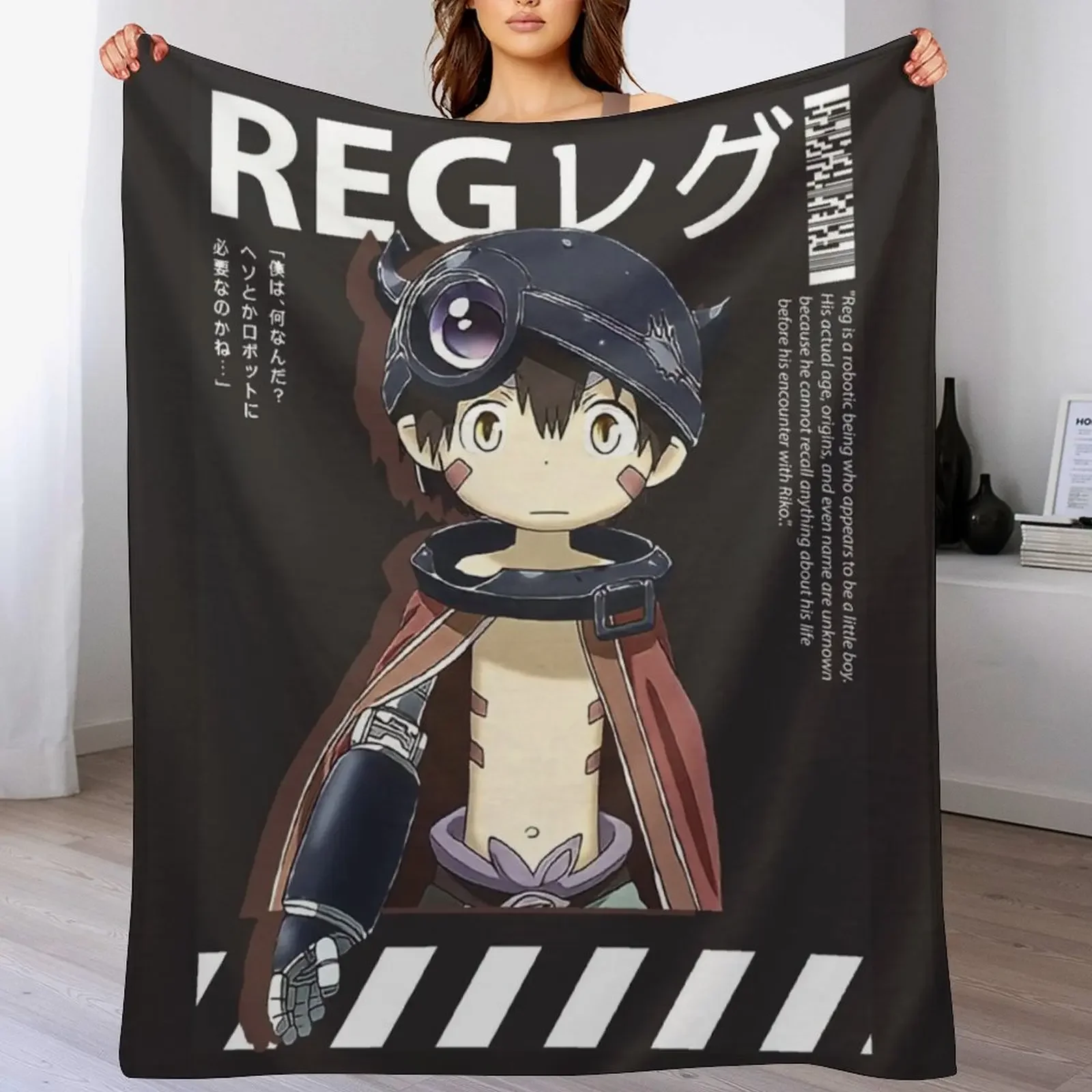 

Made in Abyss, Reg. Throw Blanket Multi Purpose Soft Warm Blanket for Home Travel