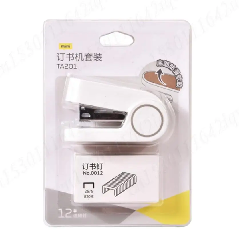 830 ستابلز مجموعة كباسات القرطاسية آلة تجليد الكتب الصغيرة دباسة محمولة اللوازم المدرسية الجمالية أوراق العمل مذكرة ملزمة #4