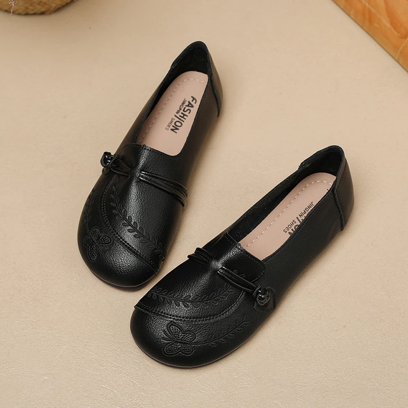 Damskie buty dla mamy, buty dla seniora, buty do wolnego chodzenia, miękkie, wygodne wsuwane buty typu \"lazy shoes\", modne.
