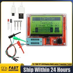 LCR-T10H Digital Transistor Tester Multimeter Diode Triode Capacitance ESR Meter MOS/PNP/NPN LCR LCD Display Screen