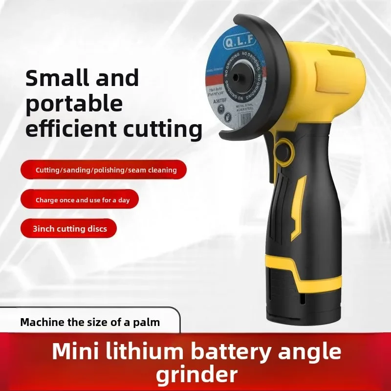 Mini Angle Grinder Lithium Battery Charging Angle Grinder Multifunctional Household Small Angle Hand