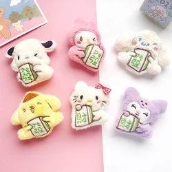 Cinnamoroll 20Th Anniversary Figurine Brooch Doll Pin Plush Cute Badge Pin Pendant Sanrio Plush Anime Toys for Girl Children