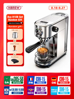 HiBREW 20Bar Semi Automatic Espresso Coffee Machine Temperature Adjustable Cold/Hot Super Slim Coffee Maker Cappuccino H10B