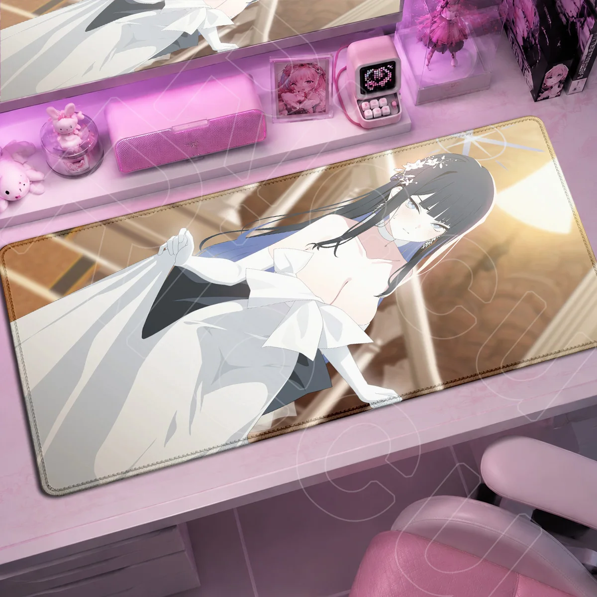 Blue Archive Sexy Girl Joumae Saori Mousepads Gaming Locking Edge Anime Wallpaper Mauspad Office Laptop Keyboard Desktop Carpets