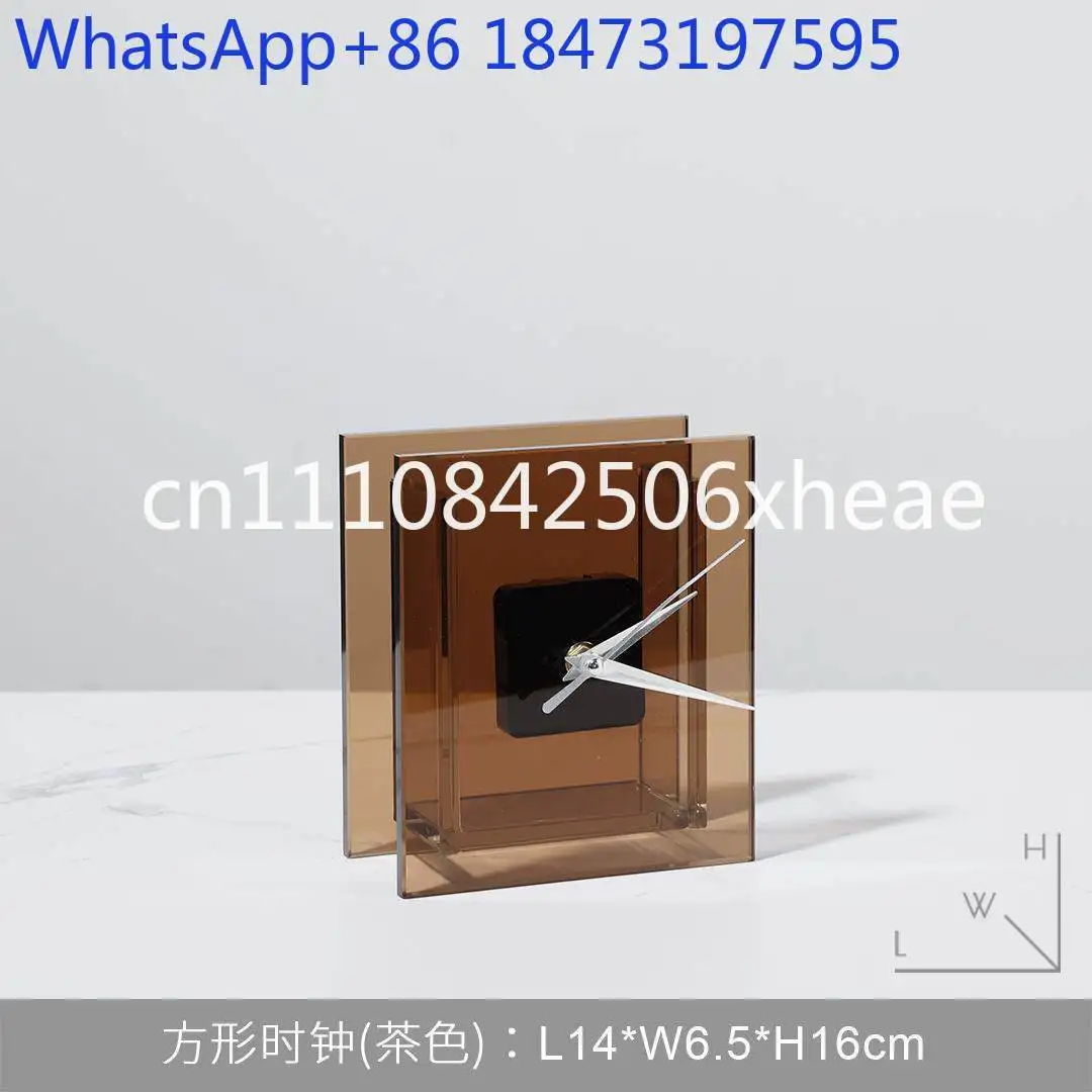 

Clock ornament model room office bedroom home living room TV cabinet desktop decoration