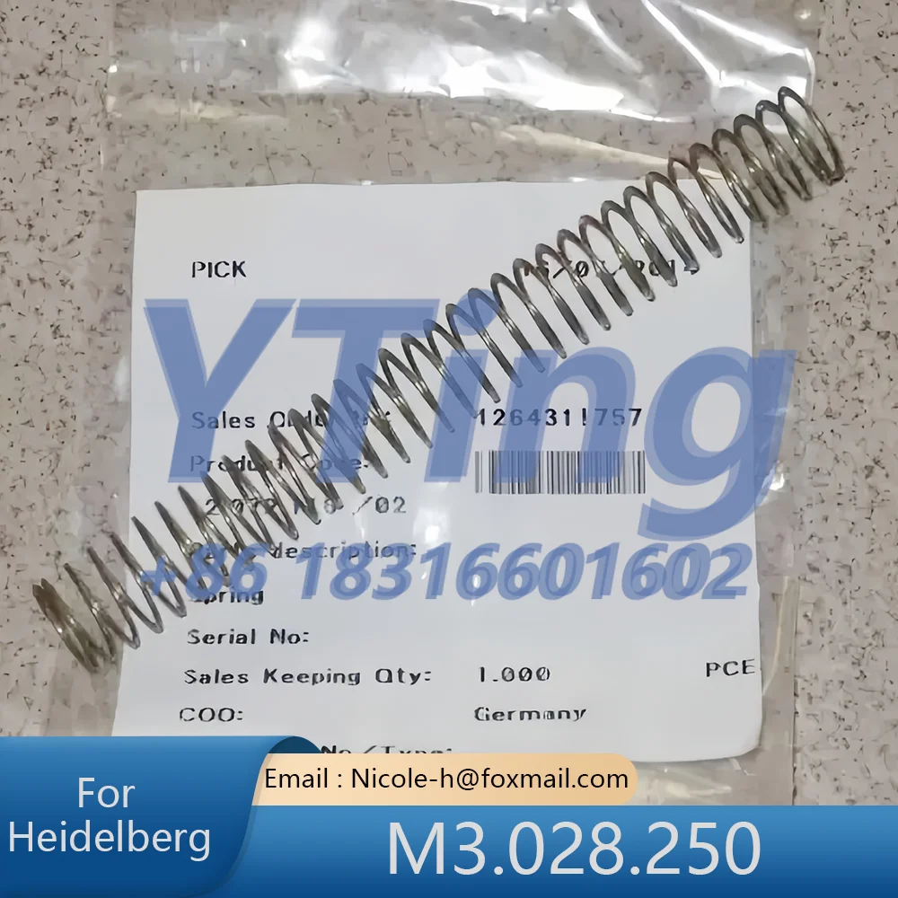 Heidelberg Printing Machine Accessories XL75 Imported Paper Separation Suction Nozzle Spring M3.028.250