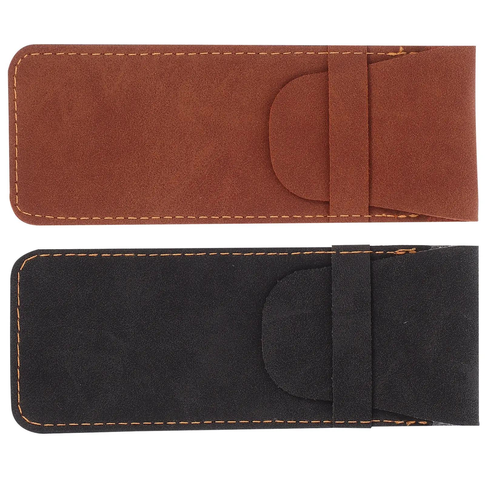 2Pcs Pen Sleeve Protective Pouch Holder For Desk Pen Organizer Office Worker Simple Design Fountain Ballpoint School