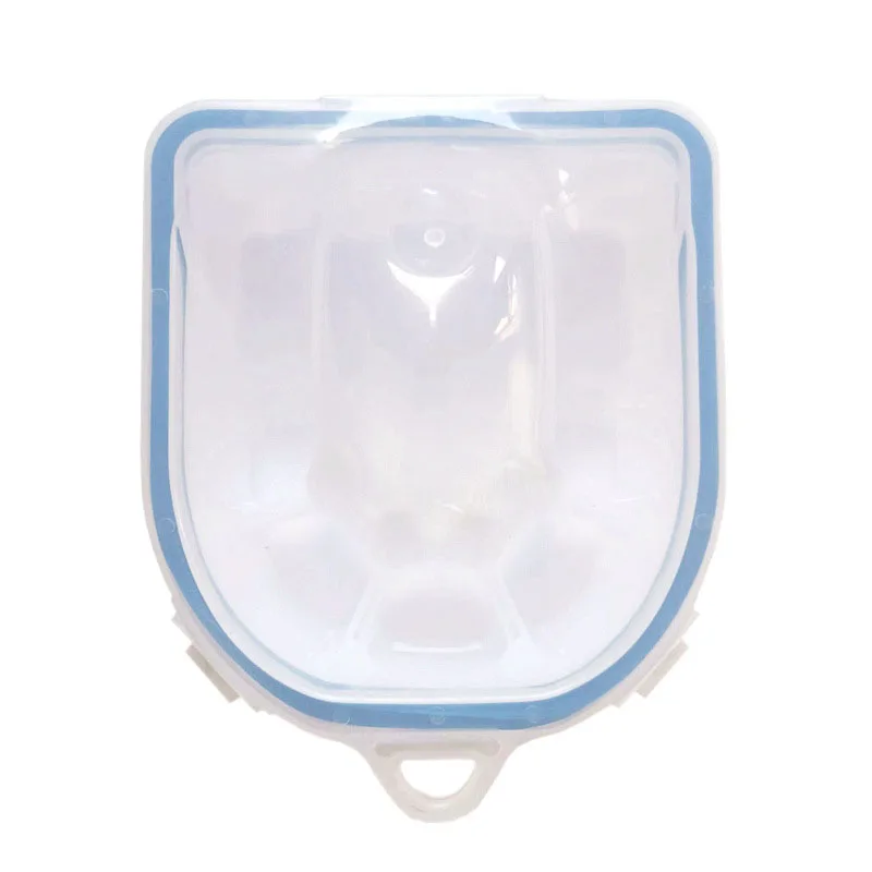 Removedor de esmalte de uñas, tazón de remojo extraíble de plástico PP, tazón de mano de espuma duradera con cubierta, herramientas de tratamiento de Arte de salud
