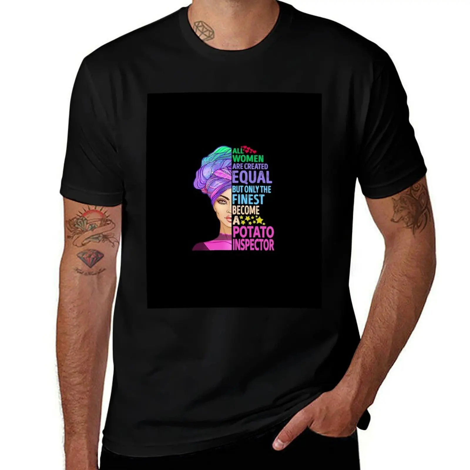 The Finest Become Potato Inspector T-Shirt Summer Holiday T-Shirt