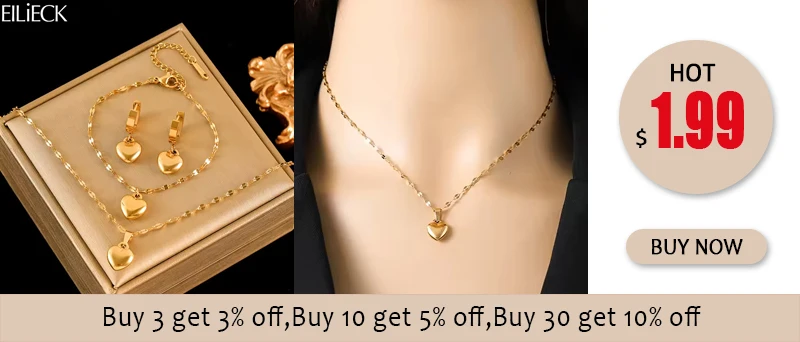 EILIECK Goldener Edelstahl-Schmuckset mit Schleife und Funkelnden Kristallen: Halskette, Armreif, Ohrringe, Ring - Trendiger Schmuck für Frauen als Geschenk – Detail 3