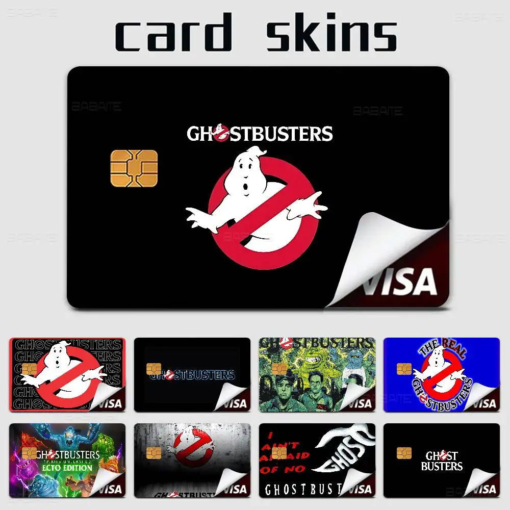 Movie G-Ghostbusters 100% Hot Sale Amine Credit Debit Bank Card Bus Card Film Skin Sticker