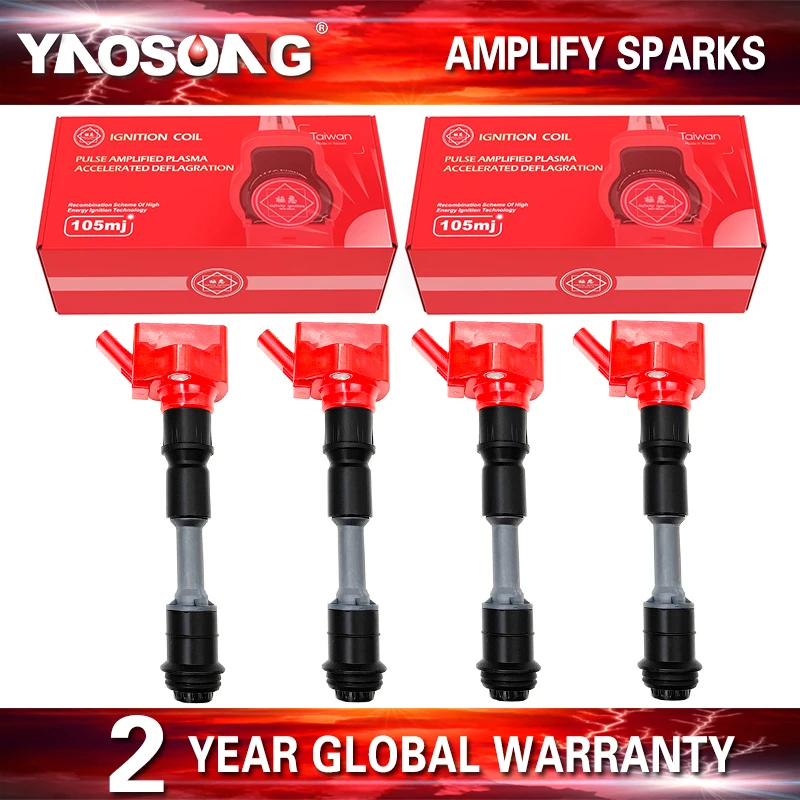 

Комплект из 4 катушек зажигания для Volvo S60 S80 S90 V60 V90 XC40 XC60 XC70 XC90 Polestar 1 2.0T B4204T6 B4204T7 UF756 31312514 31358940