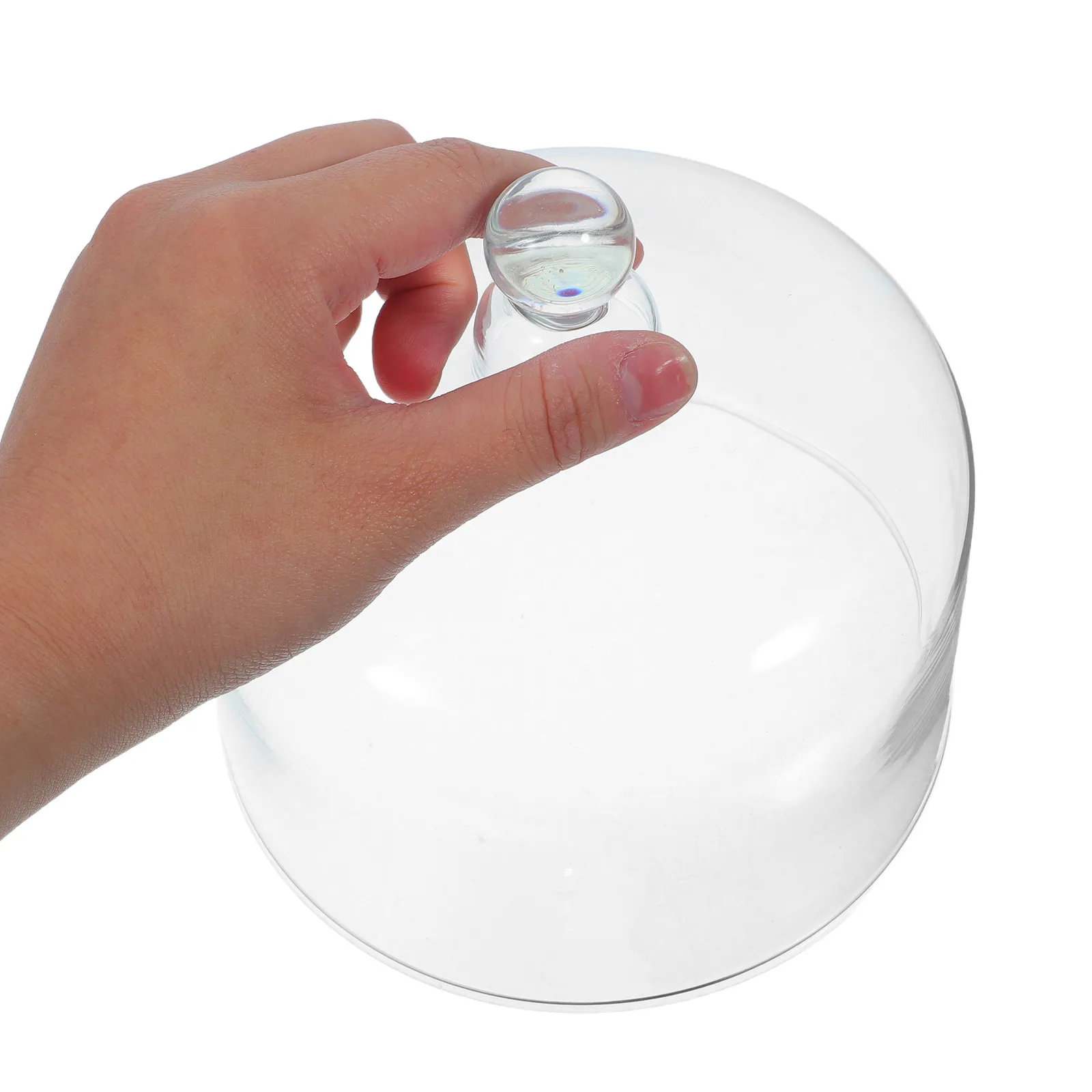 Glass Microwave Food Cover Lid 6 Inch Anti-Splatter Dome Cover Splash Proof Plate Guard for Microwave Oven Cooking Splash Guard