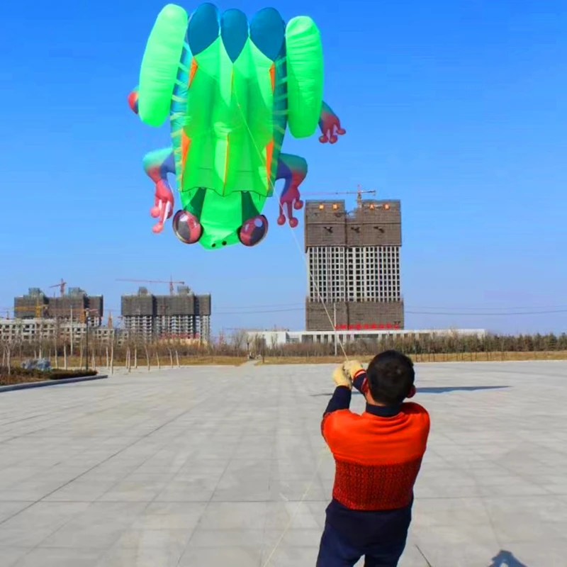 Grand cerf-volant grenouille volant cerf-volant souple pour adultes ligne de cerf-volant planche à voile jouets de plein air cerf-volant gonflable professionnel bobine koi Parachute