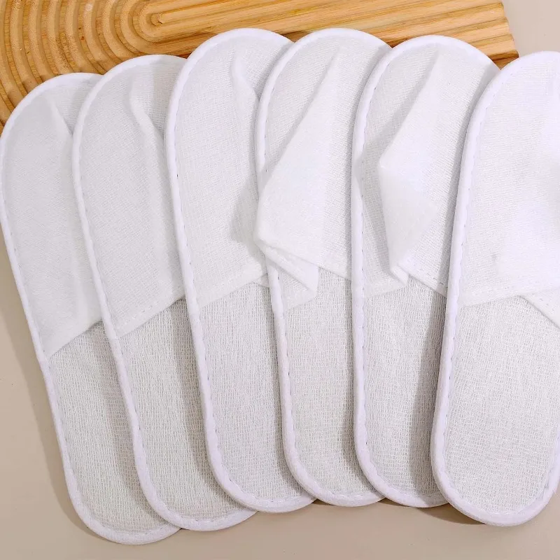 Unisex Disposable Slippers for Guest Non Slip Home Hotel Slippers Spa Slippers Bulk Clean Comfort Indoor Slipper for Women Men image 4