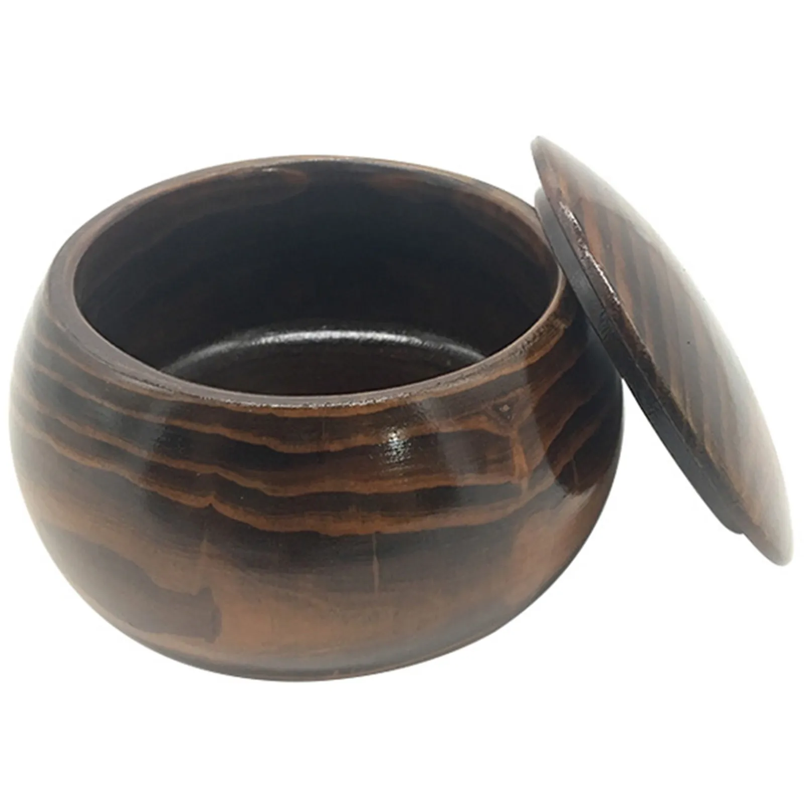 

Деревянная чаша для шахматных фигур с крышкой: компактный и легкий контейнер для хранения шахматных камней и настольный органайзер