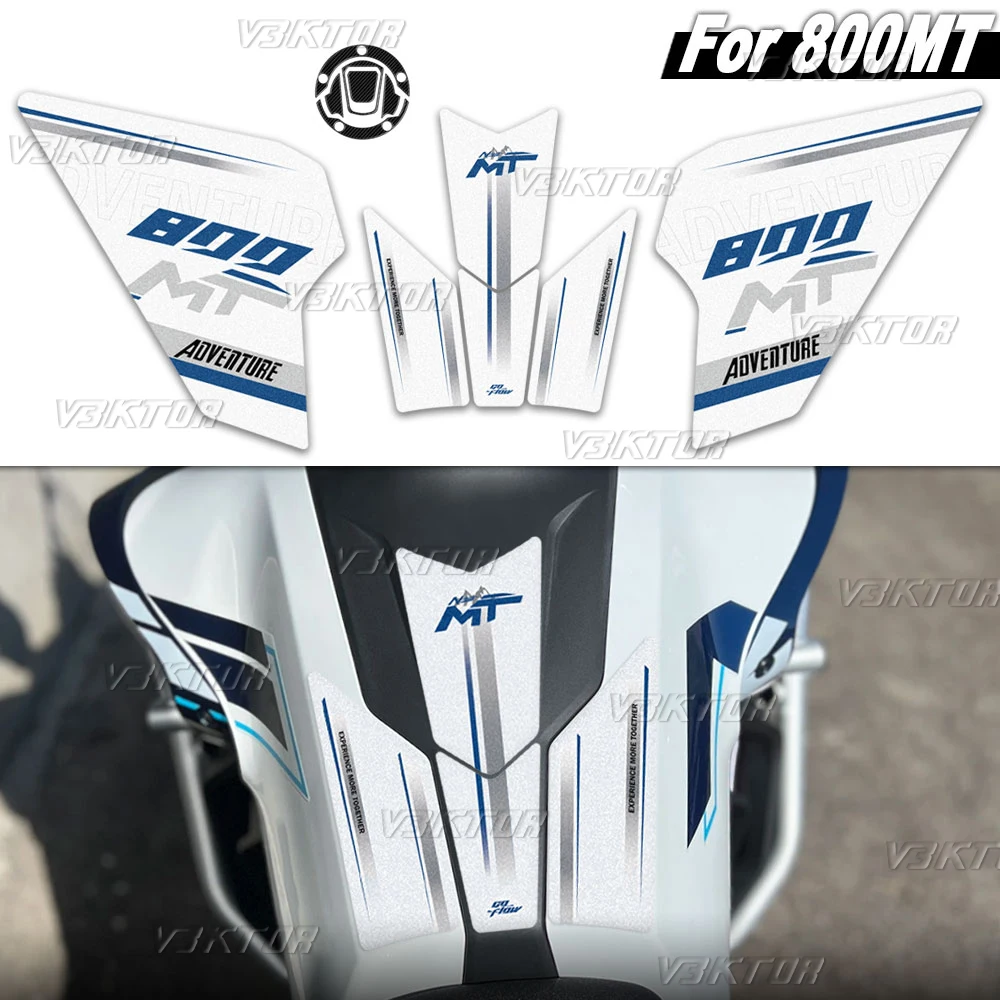 

Motorcycle Tank Pad Sticker Fuel Tank Protection Decal For CFMOTO 800MT 800 MT