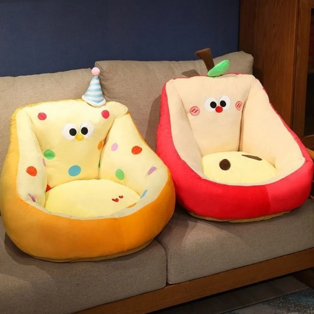 

New Floor Seating Single Lazy Sofa Cartoon Comfortable Soft Fliffy Sofa Portable Bedroom Cushion Living Room