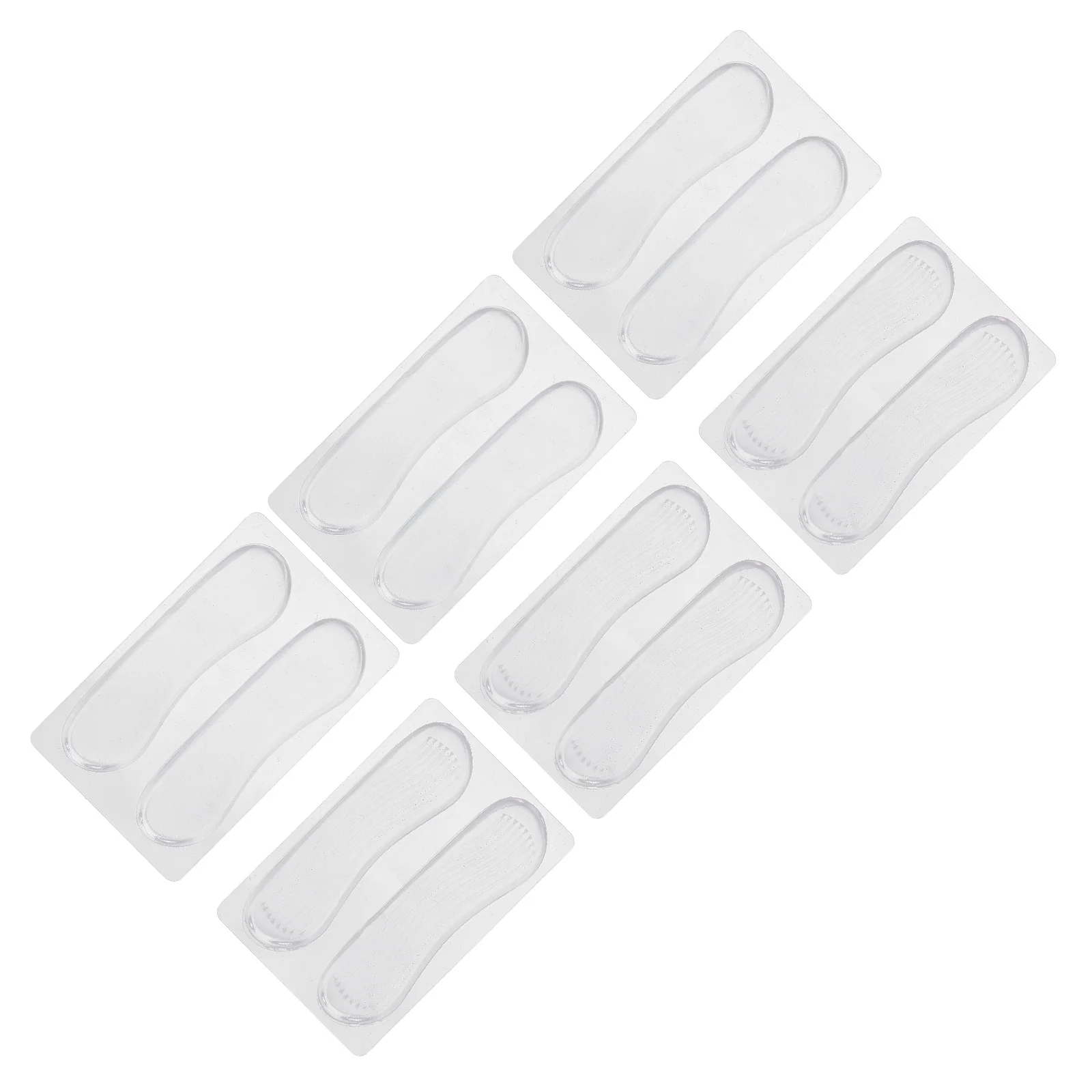 6-paar siliconen hielsticker voetbenodigdheden comfortabele stickers voeringen pu kussens inzetstukken dames silica